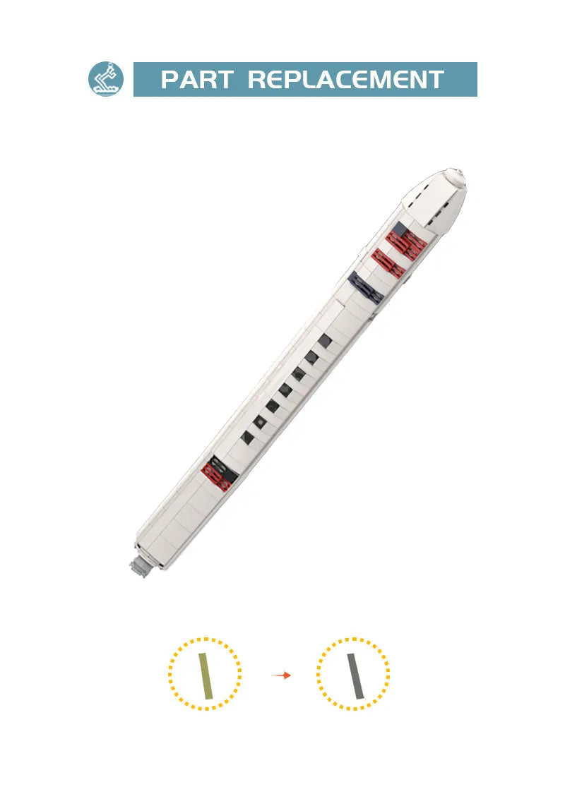 Antares Raket Bouwset - 366 Onderdelen | 40cm