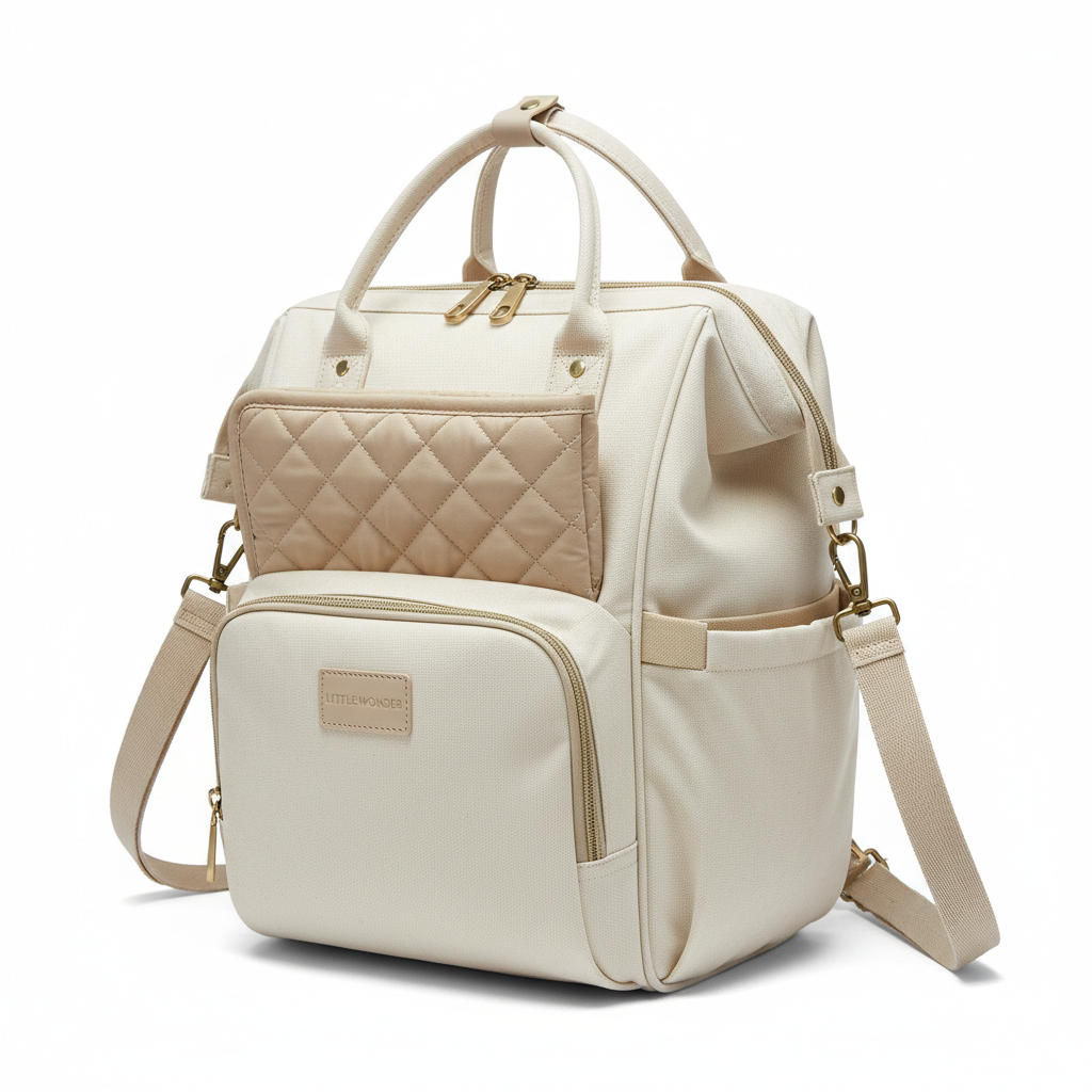 Bambino All-in-One Luiertas beige met verschoonmatje