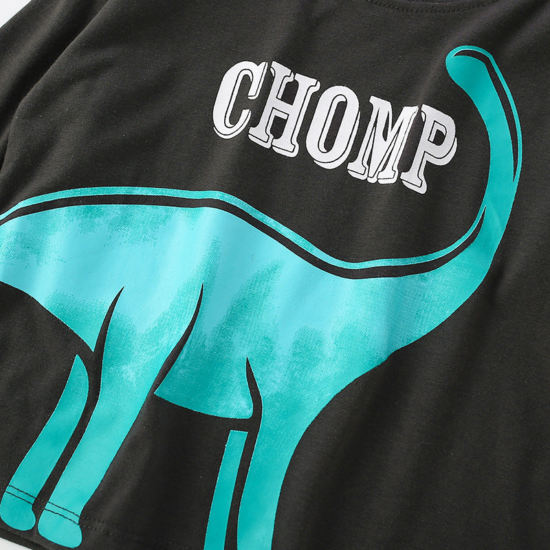 Baby Longsleeve Shirt met Dinosaurus Print - Herfst Collectie